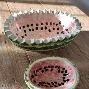 Vintage Watermelon Bowls